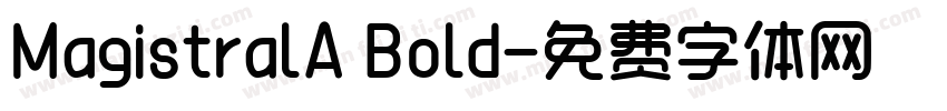 MagistralA Bold字体转换